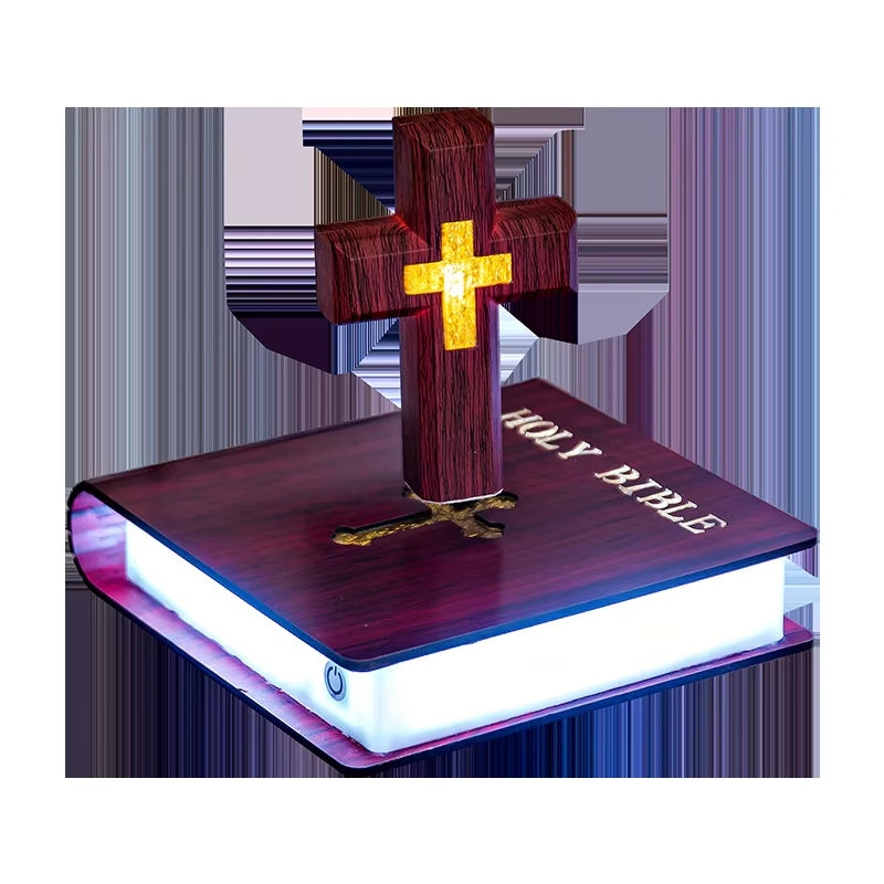 Illuminate Your Faith with the Levitating Cross Lamp - A Stunning Magnetic Night Light for Christian Homes