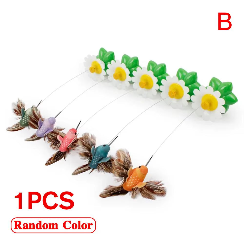 Exciting Electric Butterfly Cat Toy - Automatic Rotating Hummingbird for Endless Fun and Exercise!