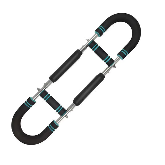 Revolutionary Adjustable U-Shaped Arm Exerciser with Comfortable Foam Handles - Your Ultimate Spring Workout Bar for Strength Training and Muscle Expansion!