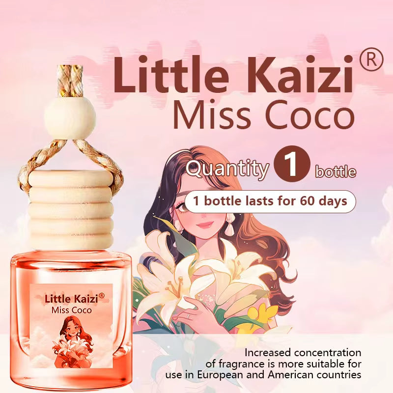 Little Kaizi Scented Car Air Freshener - Long Lasting Car Diffuser - Last 60+ Days