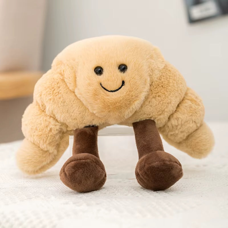 Delightful Plush Bread Collection - Adorable Stuffed Toast, Pretzel, Croissant, and Baguette for Kids - Perfect Comfort Doll and Thoughtful Birthday Gift