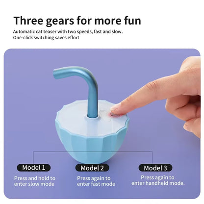 Cat Laser Toy Interactive Tumbler Design for Indoor Kitten Tumbler Interaction Toys USB Charging 360 Degree Irregular Rotation