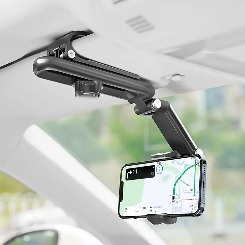 Revolutionary 1080° Multi-Function Sun Visor Phone Holder - Universal 360° Rotating Design for Every Scene