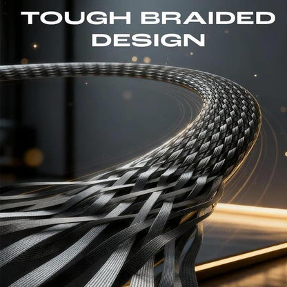 Experience Ultimate Convenience with the Invisible Holder Charger Cable & Stand - 240W Super Fast Charging for Gaming, Office, and Travel