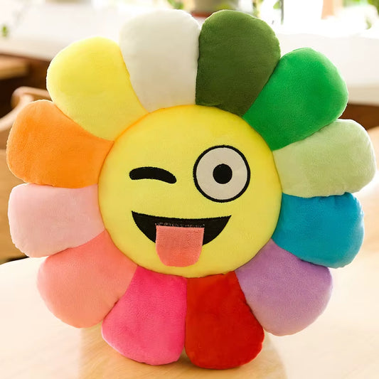 Vibrant Sunflower Plush Cushion - Perfect for Office and Desk Chairs, Ideal for Students, and an Excellent Gift Option