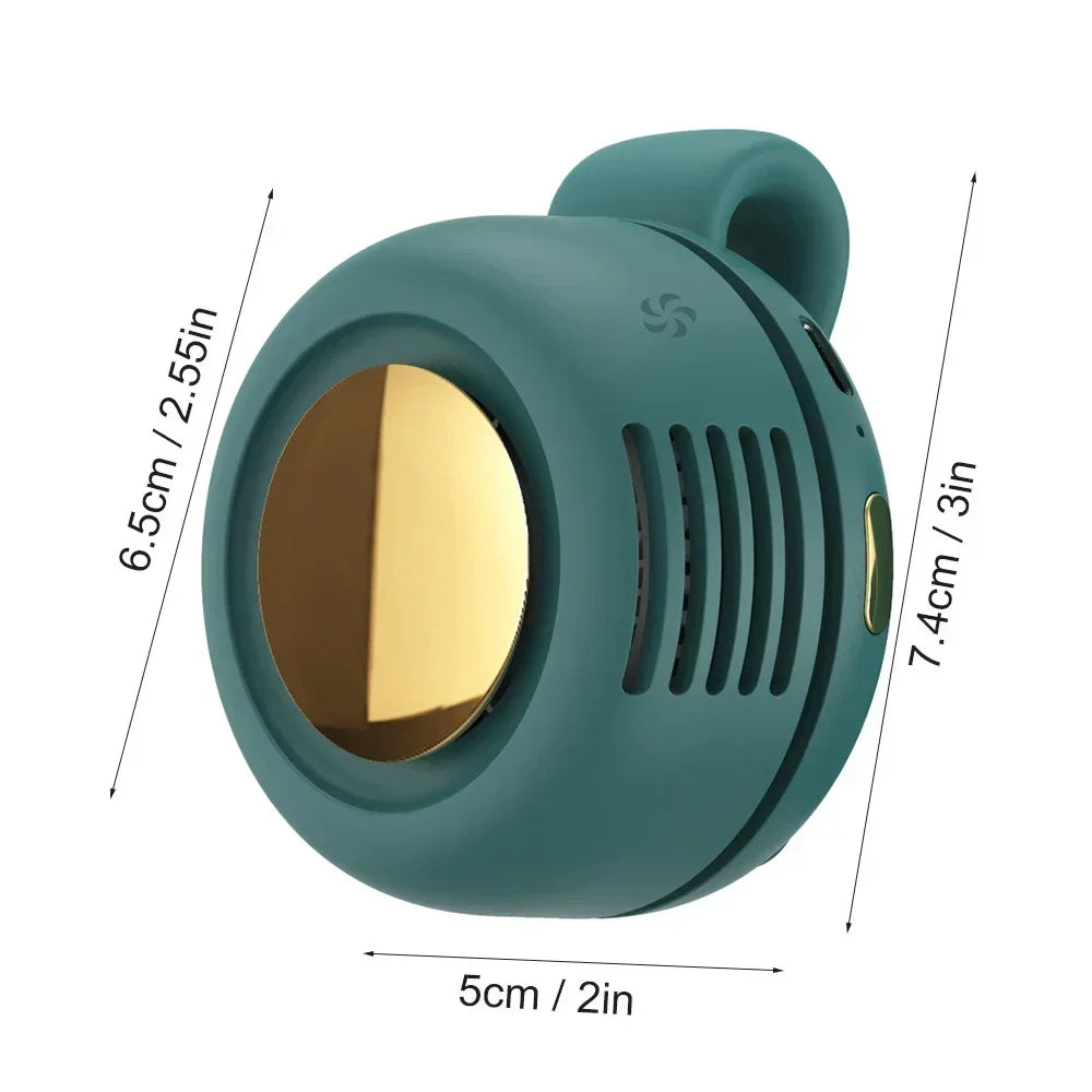Experience Ultimate Comfort with the Outdoor Mini Portable Handheld Bladeless Electric Fan - Rechargeable and Perfect for Any Setting!