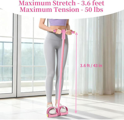 Transform Your Home Workouts with the 3-In-1 Multifunction Pedal Resistance Band – Your Ultimate Fitness Companion!