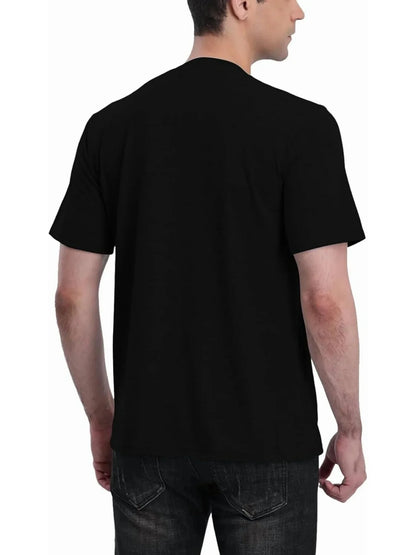 Elevate Your Casual Look with Our Men's Short-Sleeved Kangaroo Shirt Featuring a Convenient Baby Carrier Pocket