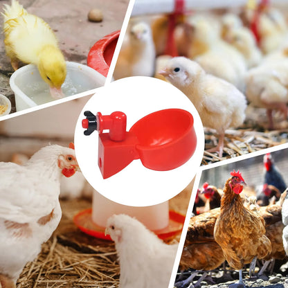 Revolutionary Automatic Poultry Watering Cups for Chickens and Ducks - Convenient Sets of 6 to 36, Effortless Installation!