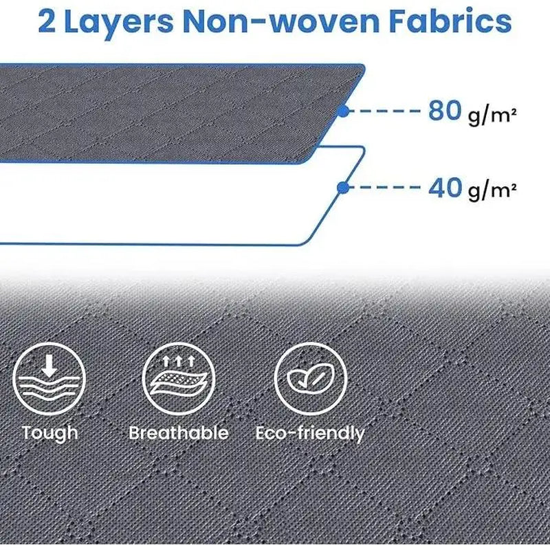 Maximize Your Space with 6-Pack Grey Foldable High-Capacity Cloth Storage Bags - Perfect for Organizing Clothes, Bedding, and More!