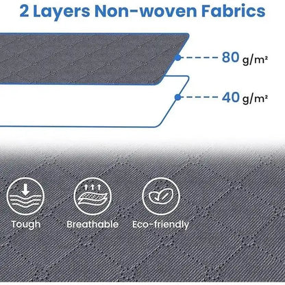 Maximize Your Space with 6-Pack Grey Foldable High-Capacity Cloth Storage Bags - Perfect for Organizing Clothes, Bedding, and More!