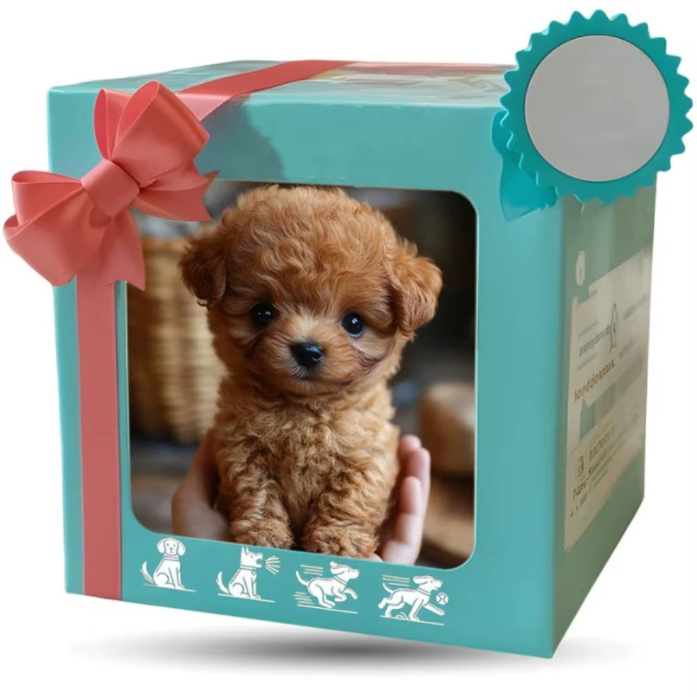Interactive Realistic Robotic Puppy with Tail Wagging and Barking Features - Plush Walking Dog Toy for Kids