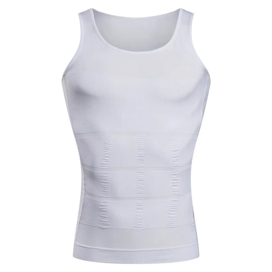 Transform Your Physique with Our Men's Slimming Compression Vest - The Ultimate Seamless Waist Trainer for Effective Belly Control and Weight Loss!