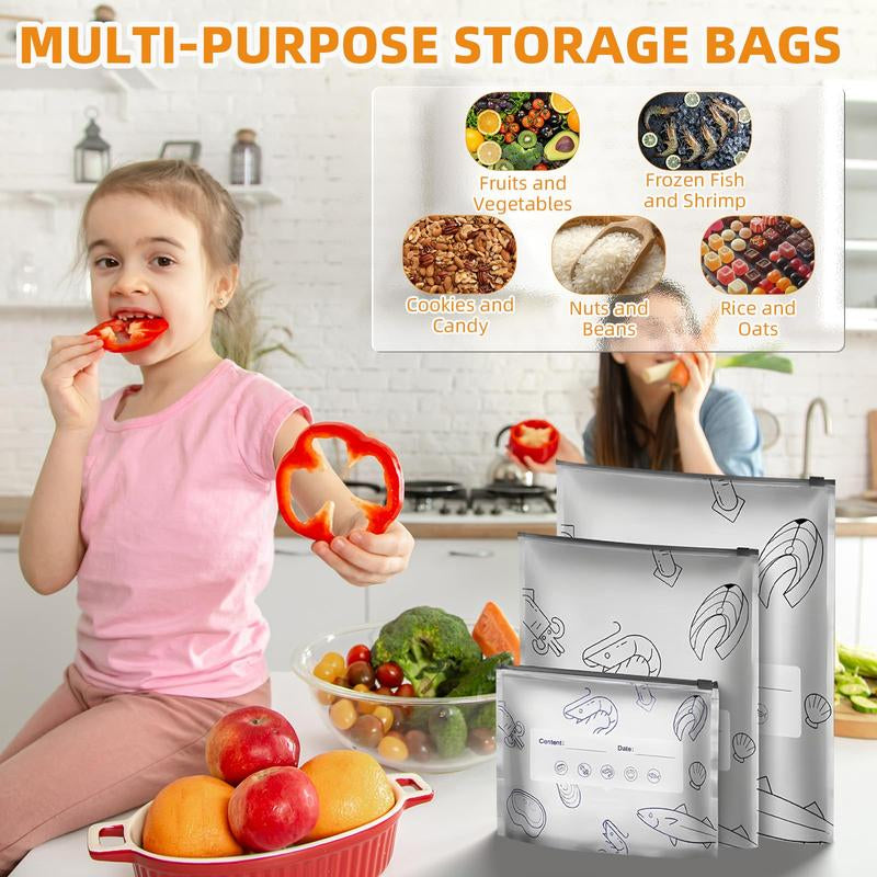 Elevate Your Food Storage with Reusable Aluminum Foil Sealable Bags - The 2025 Resealable Vacuum Zipper Pouches for Freshness and Versatility!