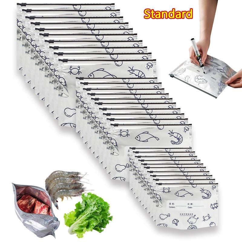 Elevate Your Food Storage with Reusable Aluminum Foil Sealable Bags - The 2025 Resealable Vacuum Zipper Pouches for Freshness and Versatility!