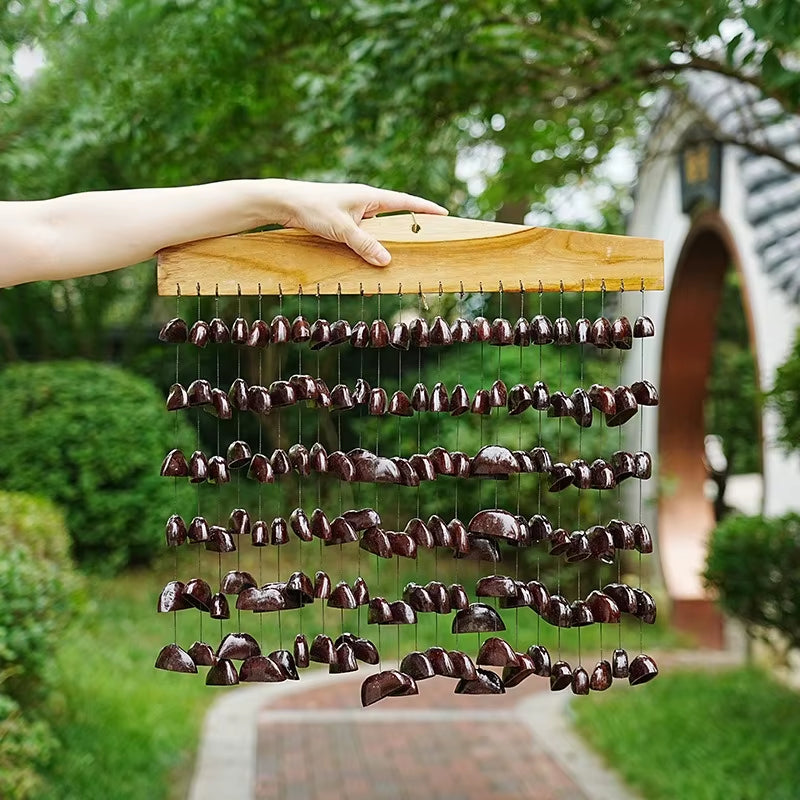 Enchanting Nutshell Wind Bells: Perfect for Indoor and Outdoor Meditation and Healing Therapy