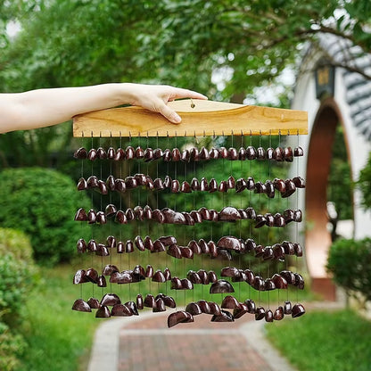 Enchanting Nutshell Wind Bells: Perfect for Indoor and Outdoor Meditation and Healing Therapy