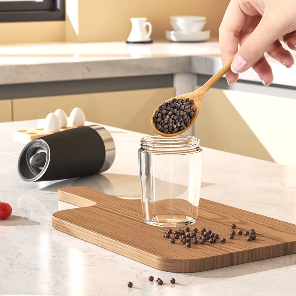 Revolutionize Your Culinary Experience with the Electric Automatic Gravity-Sensing Salt and Pepper Grinder Set