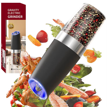 Revolutionize Your Culinary Experience with the Electric Automatic Gravity-Sensing Salt and Pepper Grinder Set