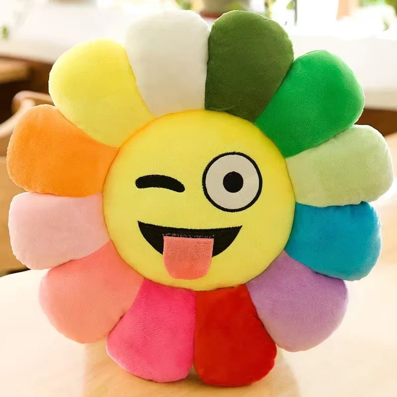 Vibrant Sunflower Plush Cushion - Perfect for Office and Desk Chairs, Ideal for Students, and an Excellent Gift Option