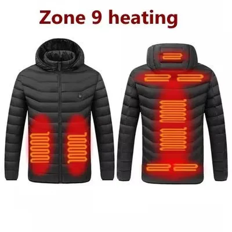 Stay Warm This Winter with Our Men's Heated USB Jacket - The Ultimate Outdoor Thermal Coat