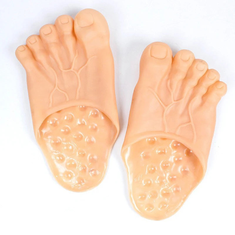 Step into Fun with Bigfoot-Inspired Five-Finger Toe Slippers for Men and Women - Perfect for Humorous Pranks and Relaxation