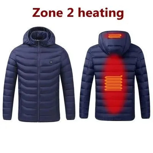 Stay Warm This Winter with Our Men's Heated USB Jacket - The Ultimate Outdoor Thermal Coat