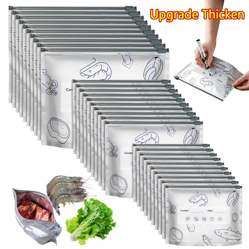 Elevate Your Food Storage with Reusable Aluminum Foil Sealable Bags - The 2025 Resealable Vacuum Zipper Pouches for Freshness and Versatility!