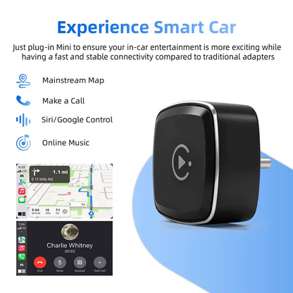 Revolutionary 2-in-1 Type-C Wireless CarPlay and Android Auto Adapter - Transform Your Factory Wired System!