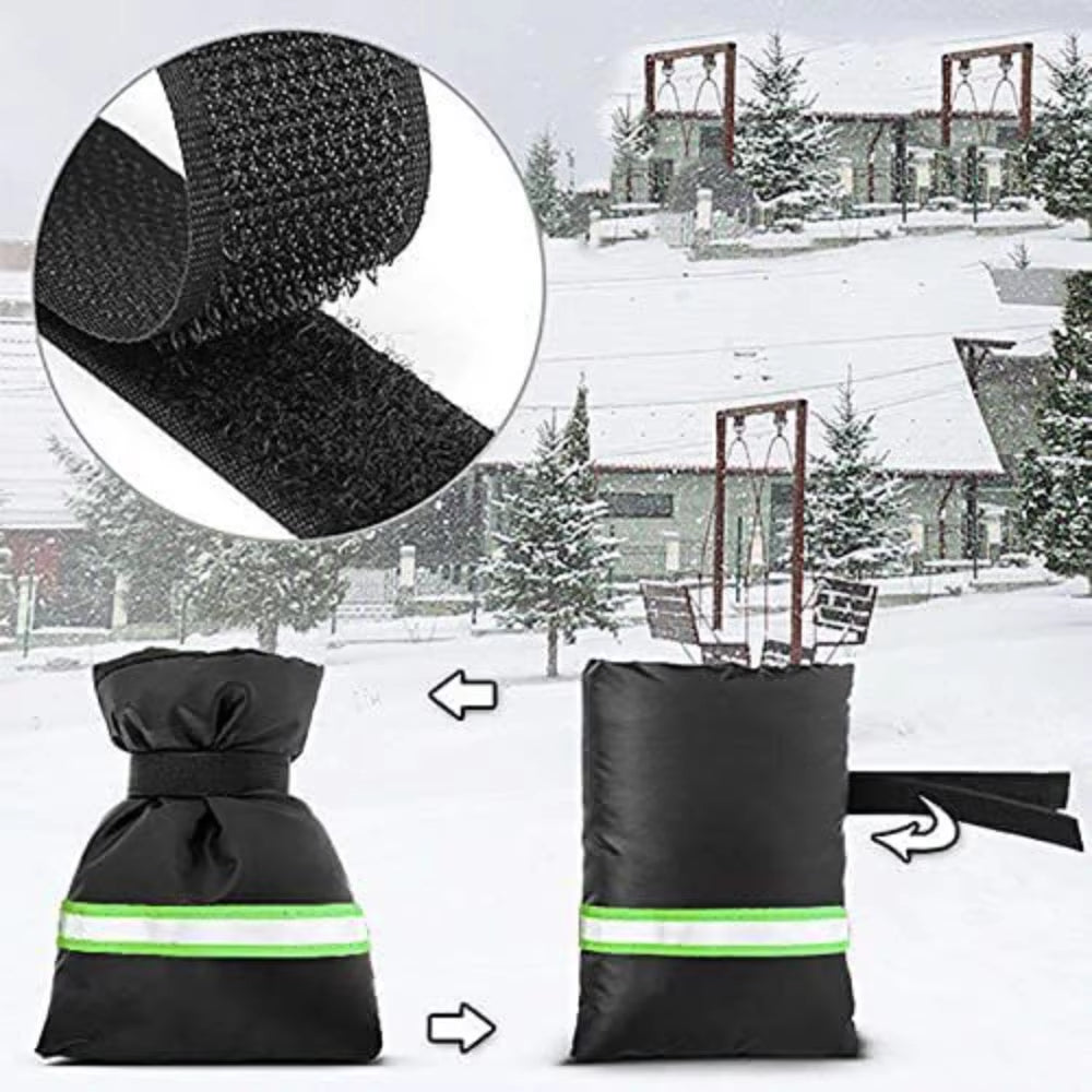 Protect Your Outdoor Faucets This Winter: 2-Pack Insulation Covers with Reflective Strips for Ultimate Freeze Defense