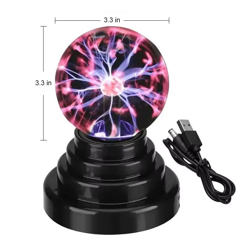 Enchanting Touch-Sensitive Magic Plasma Ball Lamp - LED Night Light for Kids and Adults - Perfect Holiday Decor and Gift