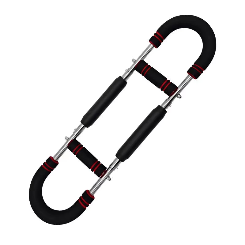 Revolutionary Adjustable U-Shaped Arm Exerciser with Comfortable Foam Handles - Your Ultimate Spring Workout Bar for Strength Training and Muscle Expansion!