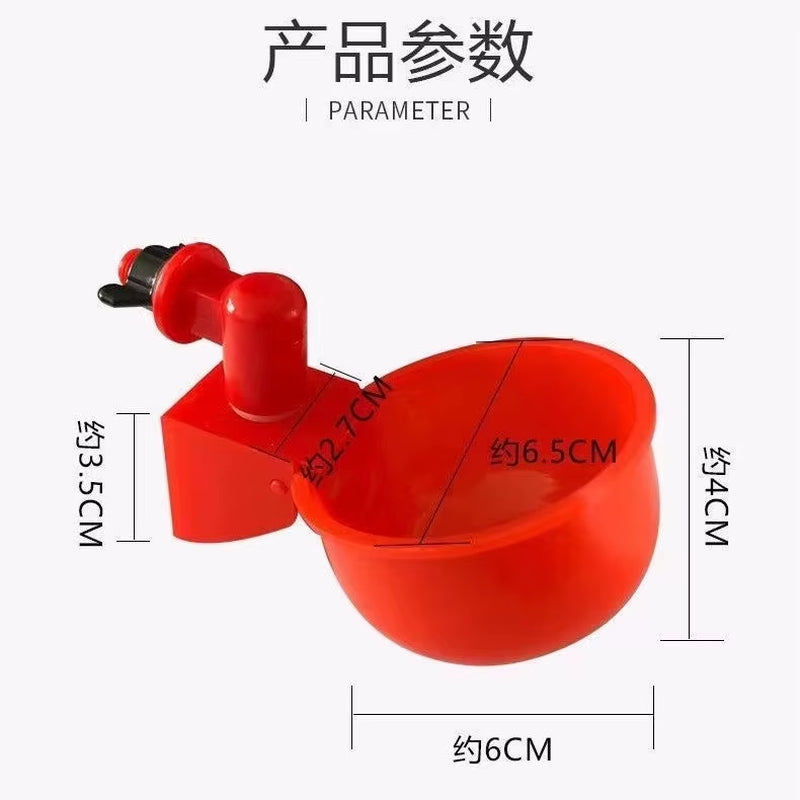 Revolutionary Automatic Poultry Watering Cups for Chickens and Ducks - Convenient Sets of 6 to 36, Effortless Installation!
