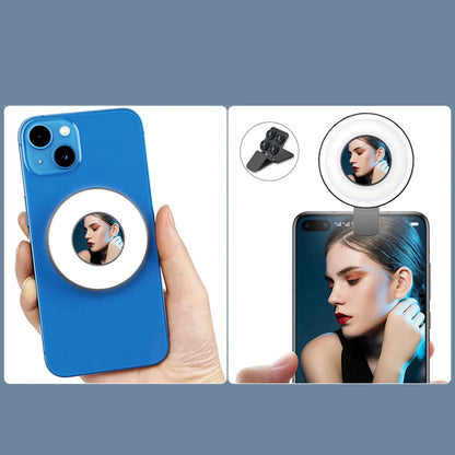 Illuminate Your Creativity with the W36 Mini Magnetic Pocket Light - Perfect for MagSafe iPhone 15/14/13/12 Series! LED Cube Fill Light with Clip for Makeup and Vlogging