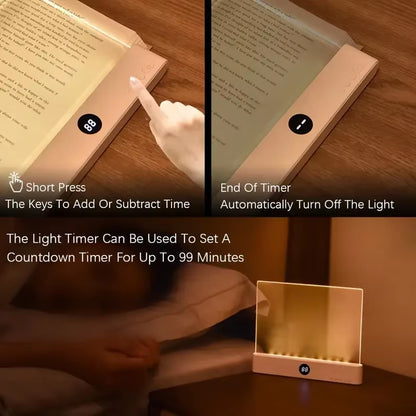 Illuminate Your Reading Experience with the LED Flat Panel Night Vision Light - Perfect for Students and Book Lovers!
