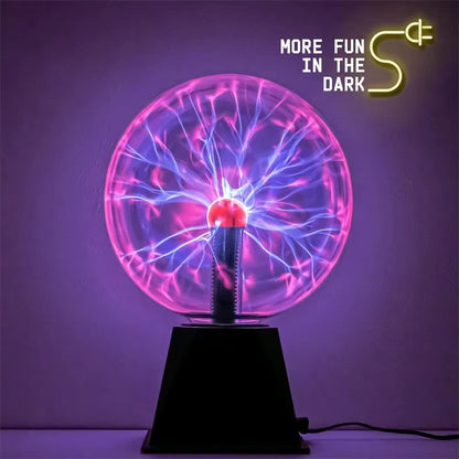 Enchanting Touch-Sensitive Magic Plasma Ball Lamp - LED Night Light for Kids and Adults - Perfect Holiday Decor and Gift