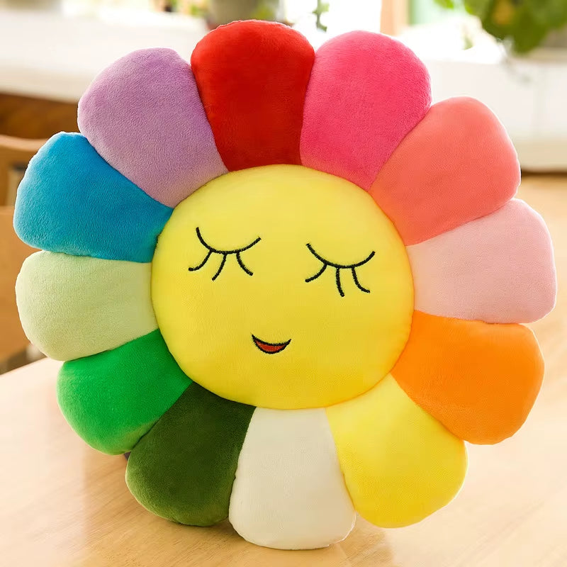 Vibrant Sunflower Plush Cushion - Perfect for Office and Desk Chairs, Ideal for Students, and an Excellent Gift Option
