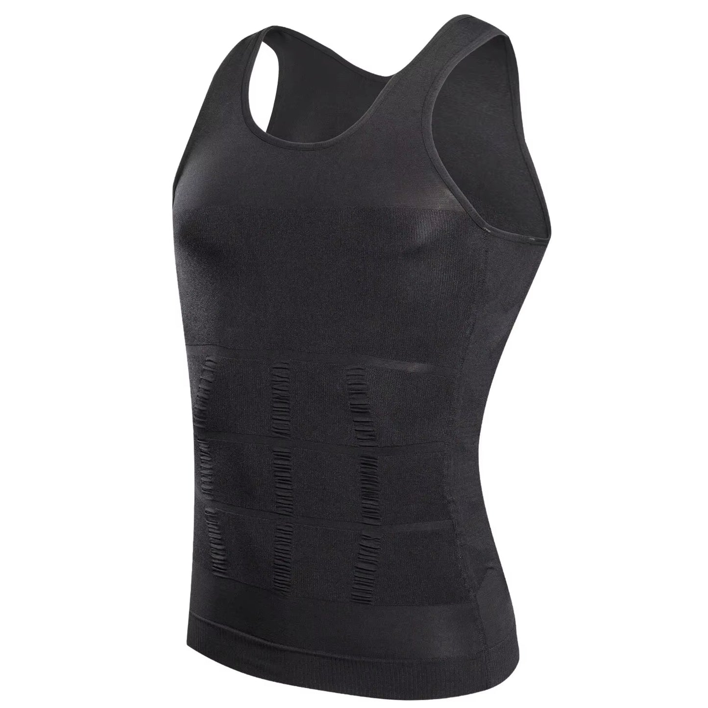 Transform Your Physique with Our Men's Slimming Compression Vest - The Ultimate Seamless Waist Trainer for Effective Belly Control and Weight Loss!