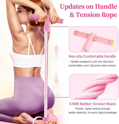 Transform Your Home Workouts with the 3-In-1 Multifunction Pedal Resistance Band – Your Ultimate Fitness Companion!