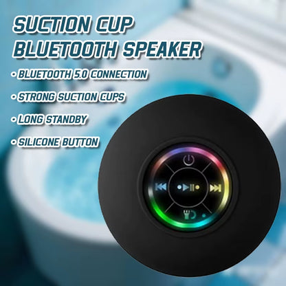 Transform Your Shower Experience with the IPX4 Waterproof Bluetooth Speaker - LED Lighting & Suction Cup for Ultimate Convenience