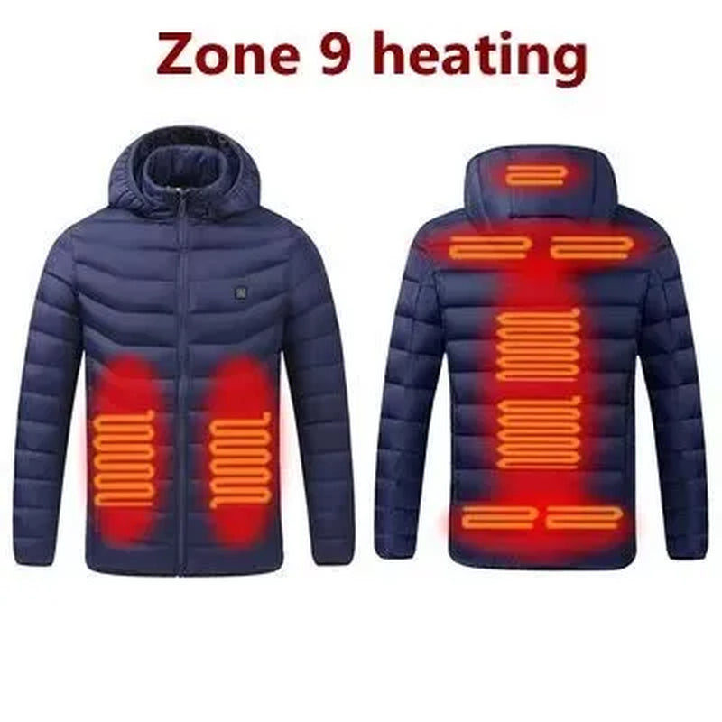 Stay Warm This Winter with Our Men's Heated USB Jacket - The Ultimate Outdoor Thermal Coat
