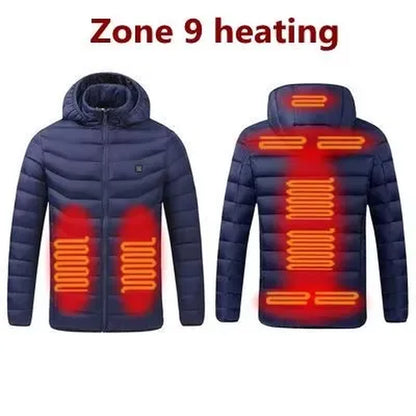 Stay Warm This Winter with Our Men's Heated USB Jacket - The Ultimate Outdoor Thermal Coat