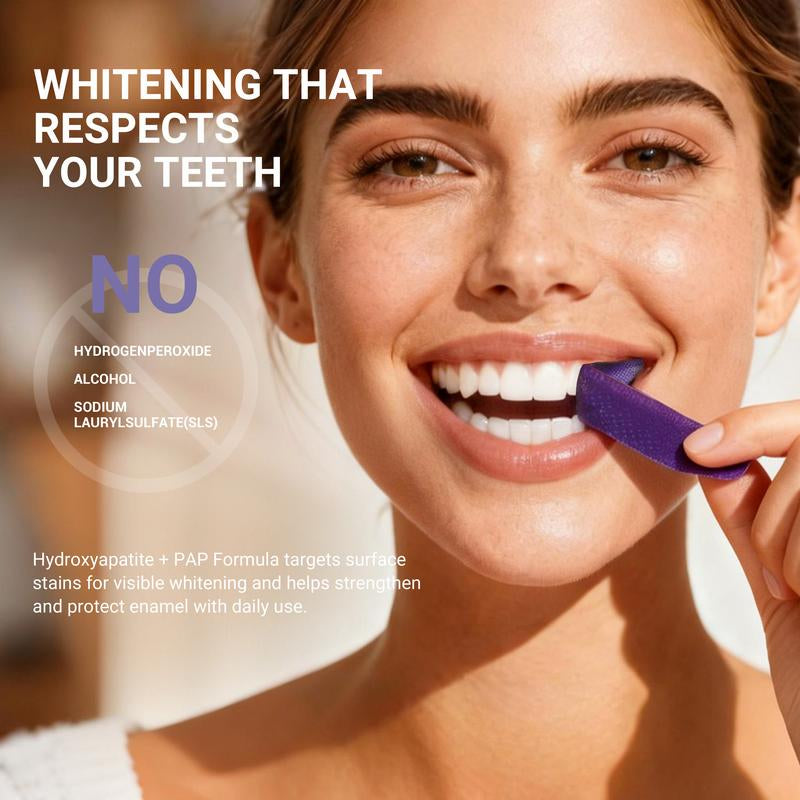 Transform Your Smile with CEELIKE Purple Teeth Whitening Strips - 7/21 Sessions of Enamel-Safe, Non-Sensitive Whitening in Refreshing Cedar Mint Flavor!