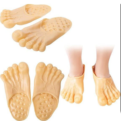 Step into Fun with Bigfoot-Inspired Five-Finger Toe Slippers for Men and Women - Perfect for Humorous Pranks and Relaxation