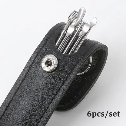 Elevate Your Ear Care Routine with Our 6-Piece Stainless Steel Ear Wax Removal Tool Set - Includes Curette & Earpick