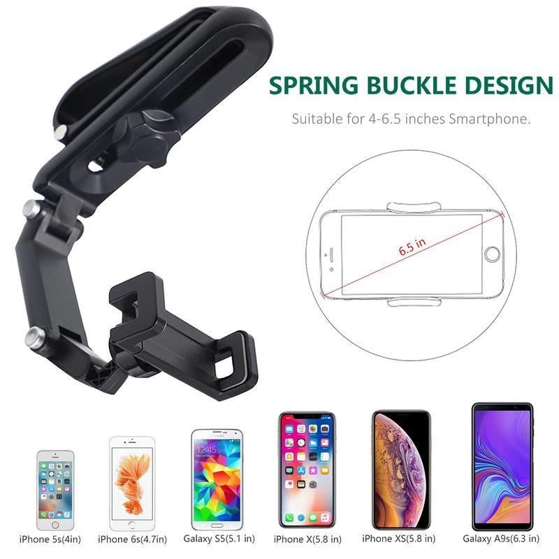 Revolutionary 1080° Multi-Function Sun Visor Phone Holder - Universal 360° Rotating Design for Every Scene