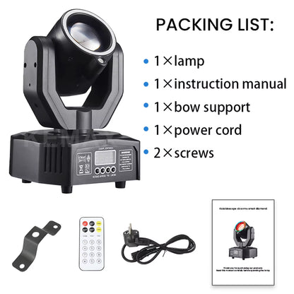 Unleash the Party Vibes with the Lyre Beam 32W Mini DJ Mobile Head DMX512 Moving Head Stage Effect Lights - RGBW 4In1 Strobe for Unforgettable Shows and Events!
