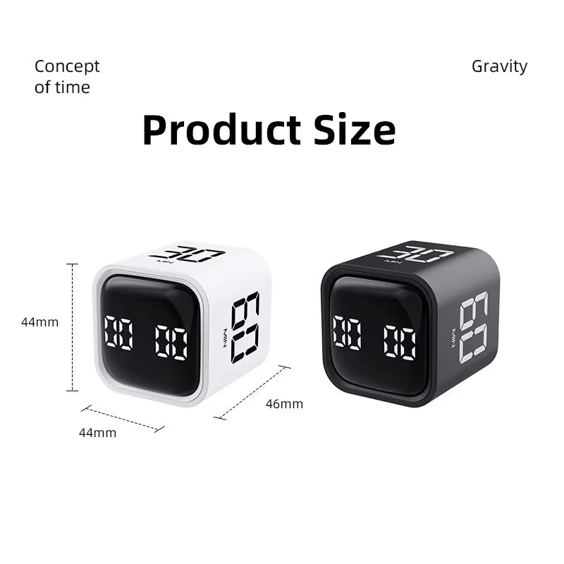 Revolutionize Your Cooking and Learning with the Gravity Sensor Productivity Timer Cube - Versatile Countdown and Countup Features!