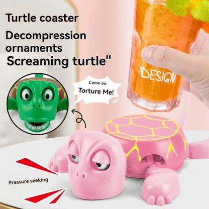 Charming Funny Turtle Coaster - Creative 3D Printed Cup Pad for Coffee, Tea, and Drinks - Eco-Friendly Decorative Tableware
