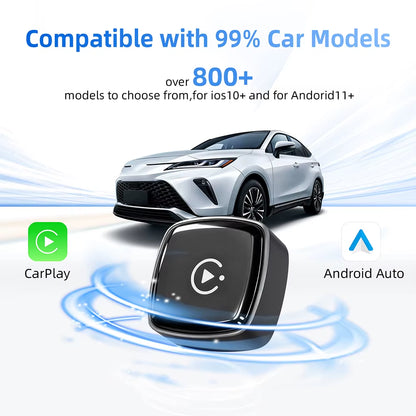 Revolutionary 2-in-1 Type-C Wireless CarPlay and Android Auto Adapter - Transform Your Factory Wired System!